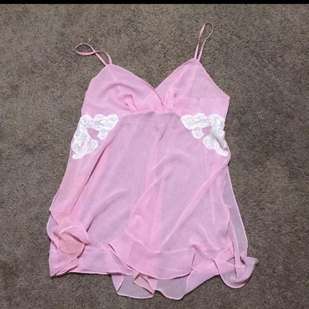 A pink night shirt